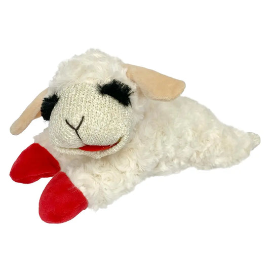 Lamb Chop Dog Plush Toy - Squeaky Toy for Small & Medium Dogs