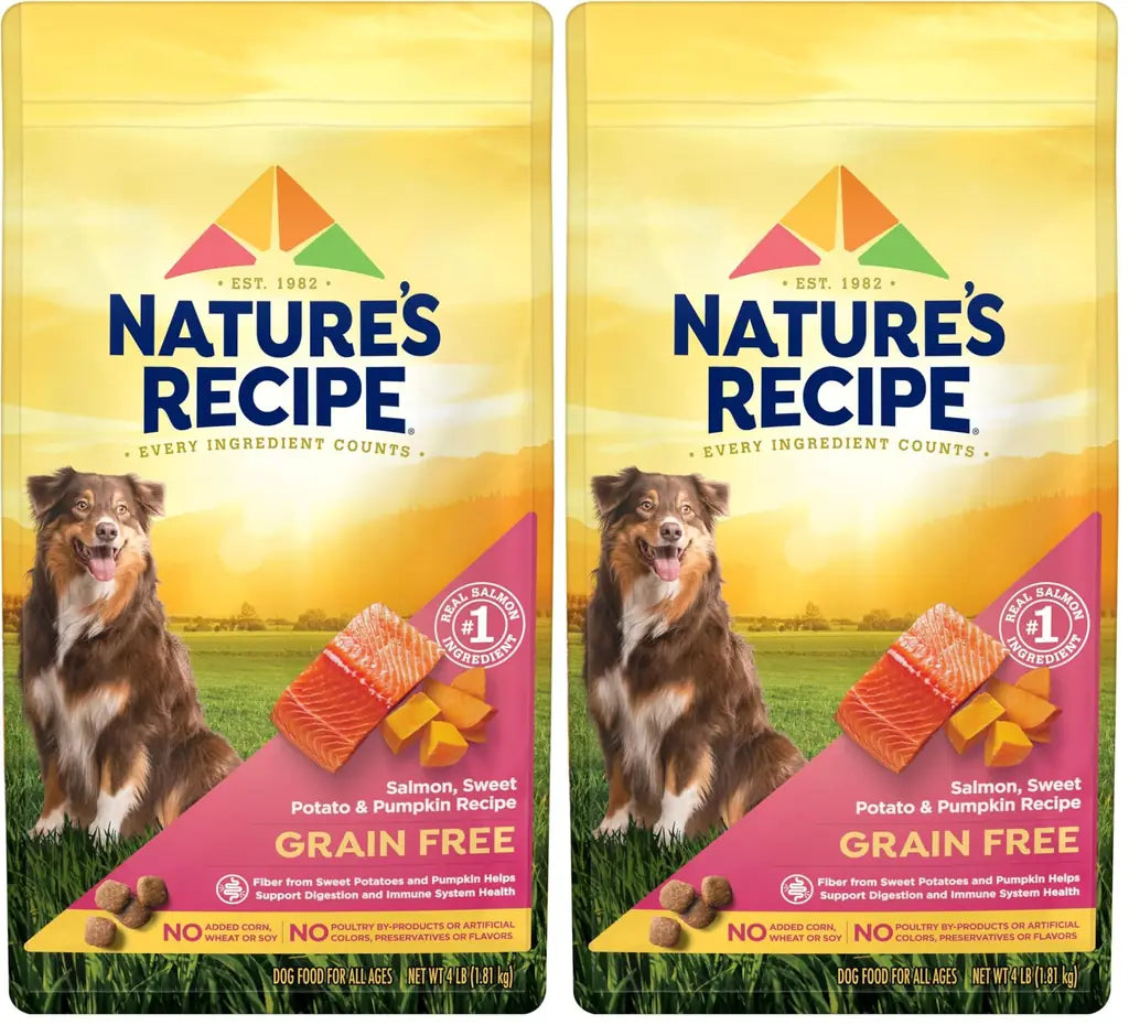 Nature's Recipe Grain Free Salmon, Sweet Potato & Pumpkin Dry Dog Food