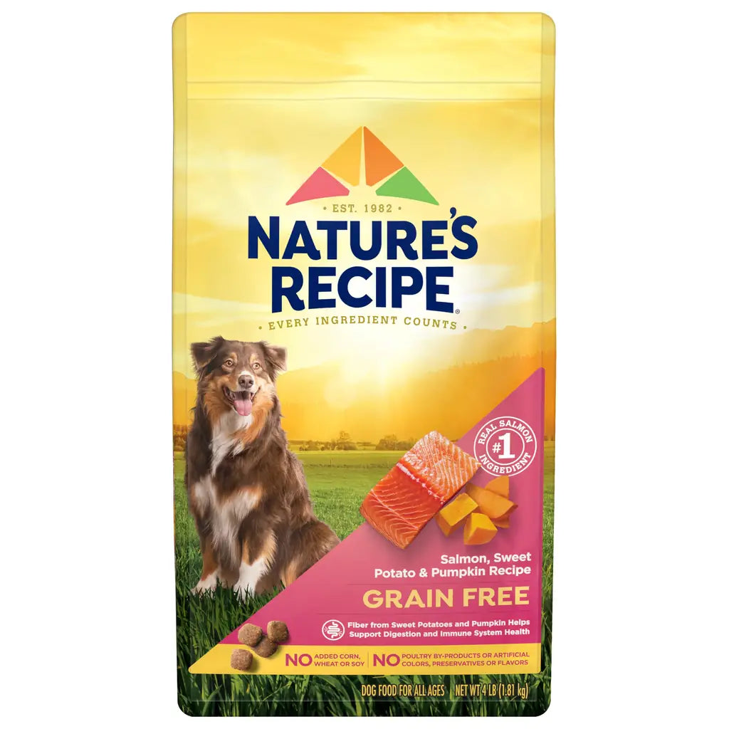 Nature's Recipe Grain Free Salmon, Sweet Potato & Pumpkin Dry Dog Food
