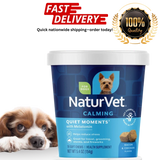 NaturVet Quiet Moments – 70 Soft Chews for Anxiety Relief