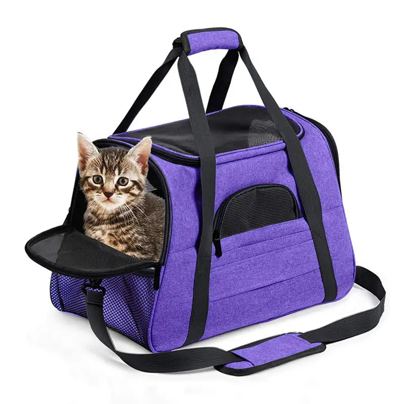 Portable Pet Backpack – Dog Outing & Crossbody Travel Bag