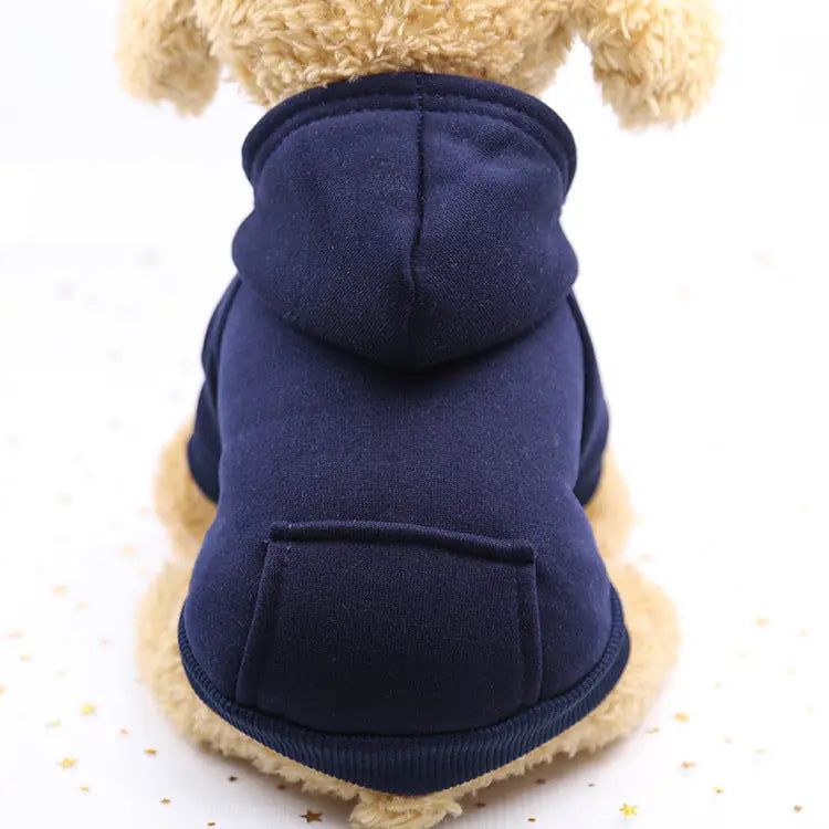 Urban Explorer Hoodie - Denim Pocket Pet Sweater