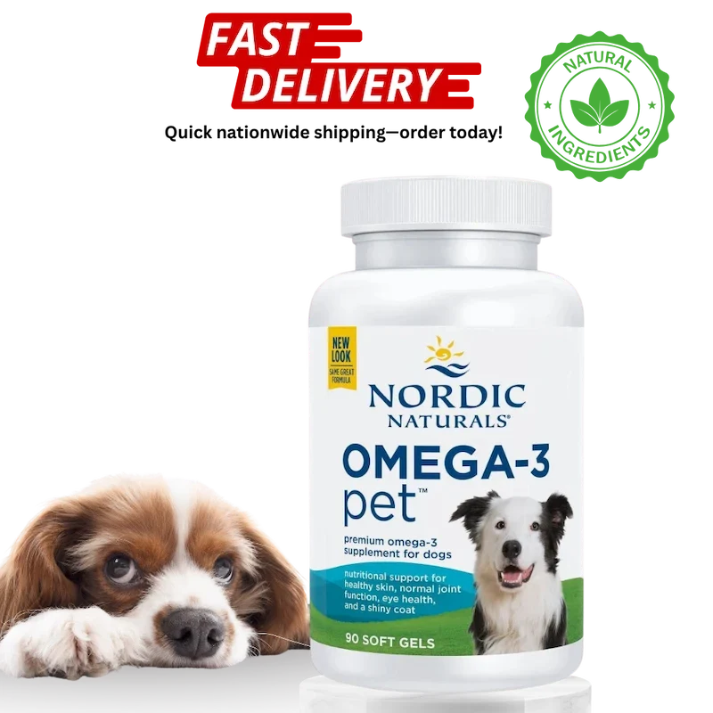 Nordic Naturals Omega-3 Pet Soft Gels for Dogs, 90 Ct