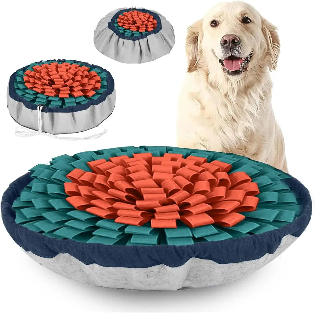 Adjustable Dog Snuffle Mat - Interactive Slow Feed Puzzle