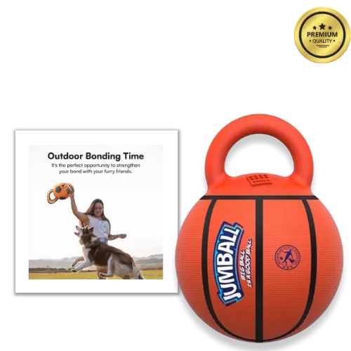 EE4 Rubber Dog Toy Ball – Bite-Resistant Training Toy