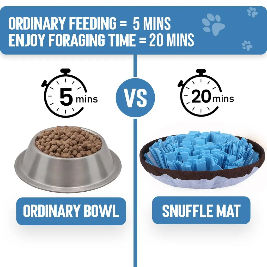 Adjustable Dog Snuffle Mat - Interactive Slow Feed Puzzle