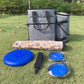 All-in-One Travel Pet Organizer Bag with Collapsible Bowls