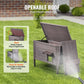 VEVOR Outdoor Cat House – Wooden Feral Cat Shelter with Roof & PVC Door Flaps