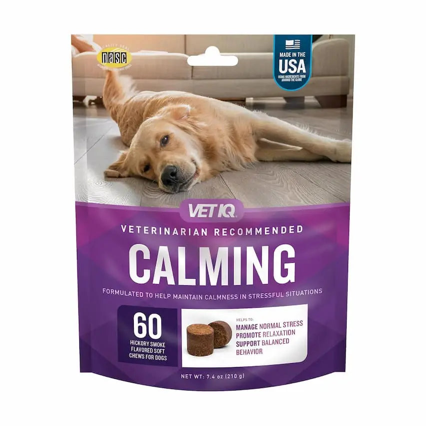 VetIQ Calming Support Chews for Dogs – 60 Soft Chews