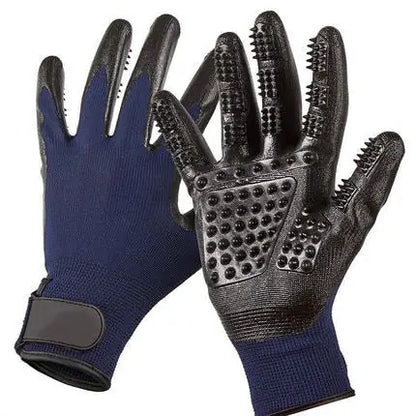 Pet Grooming & Bath Gloves – Hair Removal & Massage Tool