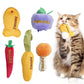 Organic Catnip Toys for Indoor Cats – 100% Pure Catnip, No Cotton, Plush Chew & Kicker Toys