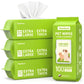 PawSono Hypoallergenic Pet Wipes for Dogs & Cats | Extra Large, Lick-Safe | Coconut Scented