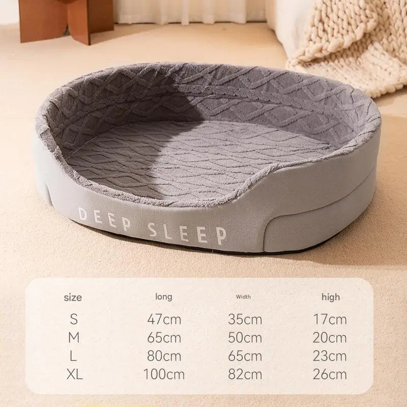 Warm Sponge Pet Bed – Winter Nest for Cats & Small Dogs