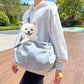 Adventure Ready Pet Carrier Backpack - Burgundy Crossbody Messenger Bag
