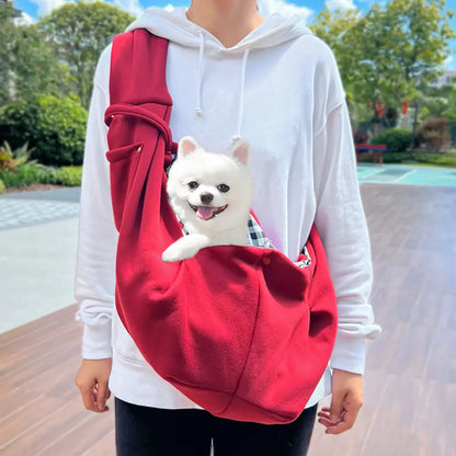 Adventure Ready Pet Carrier Backpack - Burgundy Crossbody Messenger Bag