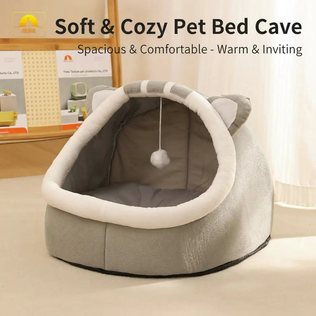 The Cozy Pod - Semi-Enclosed Cat Bed