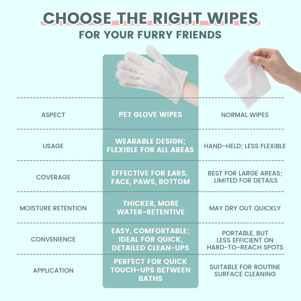 Unscented Plant-Based Pet Wipes for Dogs & Cats – Paw, Butt & Coat Cleaning