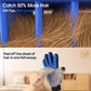 DELOMO Pet Hair Remover Glove – Five Finger Deshedding Grooming Glove for Dogs & Cats