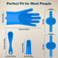 Bath Brush Finger Toothbrush for Dogs & Cats – Silicone Grooming Gloves Kit