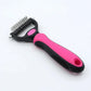 ProGroom Detangling Comb - Stainless Steel De-Matting Tool for Long-Haired Pets
