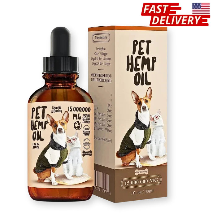 Charlie Buddy   H–µmp Oil for Dogs Cats   Hi—Ä and J–æint Supp–ært and