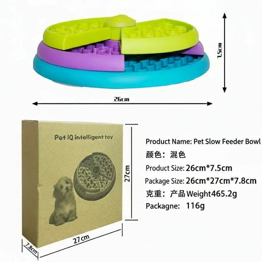 Puzzle Raider - 3-Tier Rotating Slow Feeder Bowl