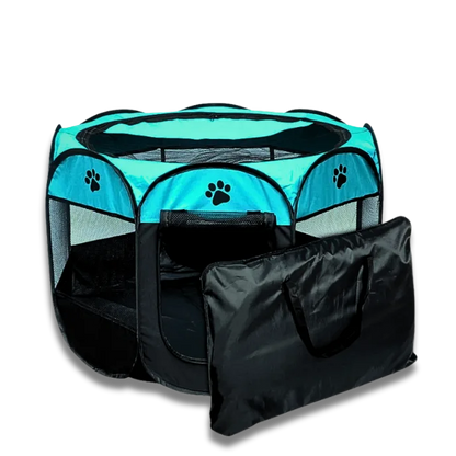 Folding Pet Playpen – Octagonal Waterproof Dog & Cat Cage