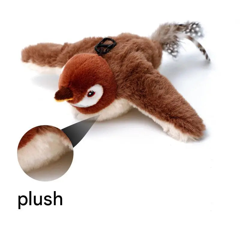 Electric Flapping Bird Cat Toy – Motion-Activated Plush Toy