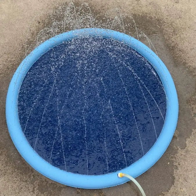 Pet Splash Mat – Non-Slip Water Sprinkler Pad for Dogs & Kids