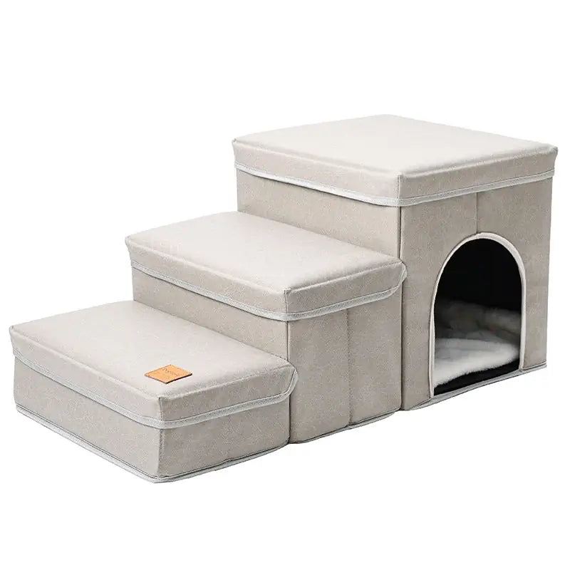 Fold & Climb Pet Steps - Soft Staircase for Dogs