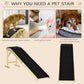 Ramp For Dog Bed, Pet Ramp For Dog With Non-slip Carpet And Top