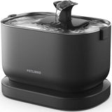 PETLIBRO Cordless Cat Water Fountain | 84oz Battery-Operated | Radar Sensor, 4-Stage Filter & SS Tray | Black
