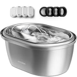 PETLIBRO Cat Water Fountain Stainless Steel – 101oz, Adjustable Flow, Dishwasher Safe