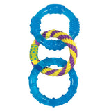 Petstages Dental Links Dog Chew Toy – Puppies &Adults, Strong Chewers, Multiple Textures & Rope