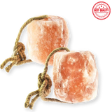Himalayan Animal Lick Salt On Rope for Horses, Deer, and Livestock