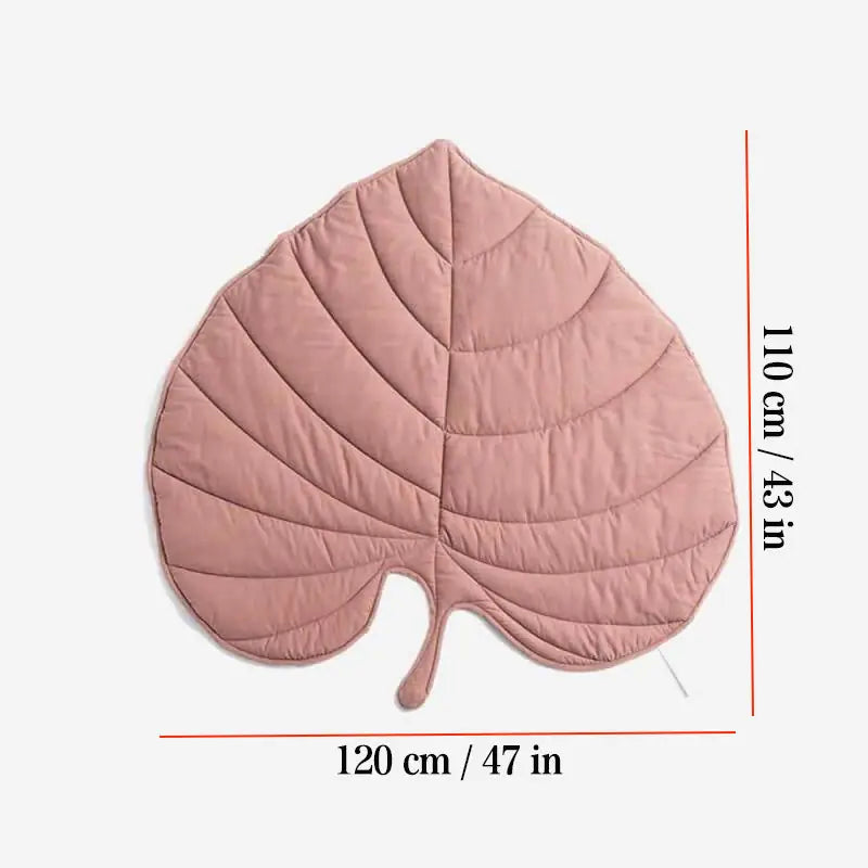Leaf Pet Sleeping Mat – Washable, Soft & Stylish All-Season Bed