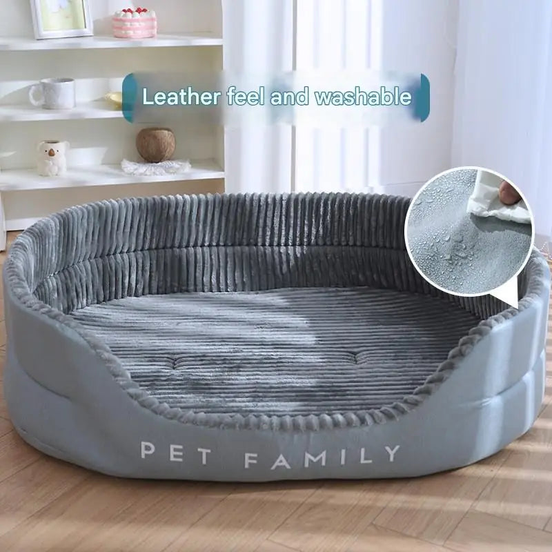 Four Seasons Dog Bed - Warm Washable Bed for Large Dogs