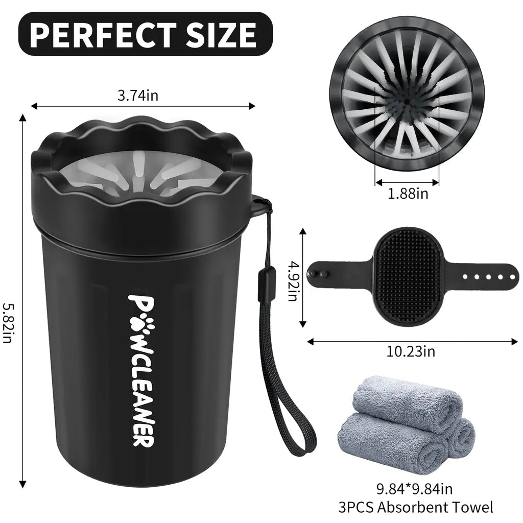 Comotech 7-in-1 Dog Paw Cleaner Cup Kit – Silicone Paw Washer for Dogs & Cats