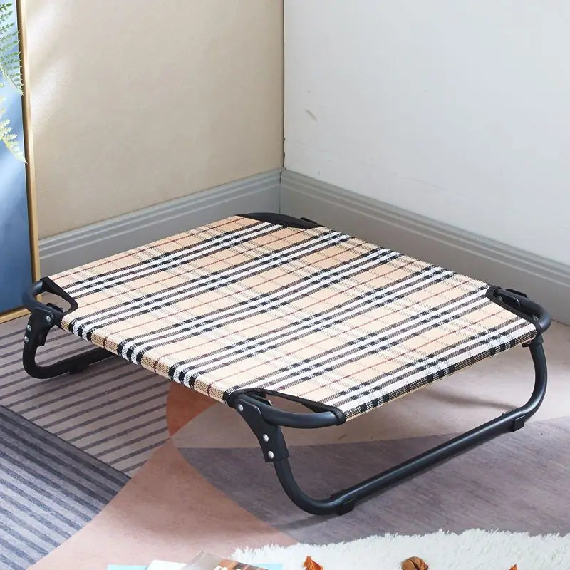 Hot Weather Summer Dog Bed – Foldable, Breathable Camp Bed for Medium & Large Dogs