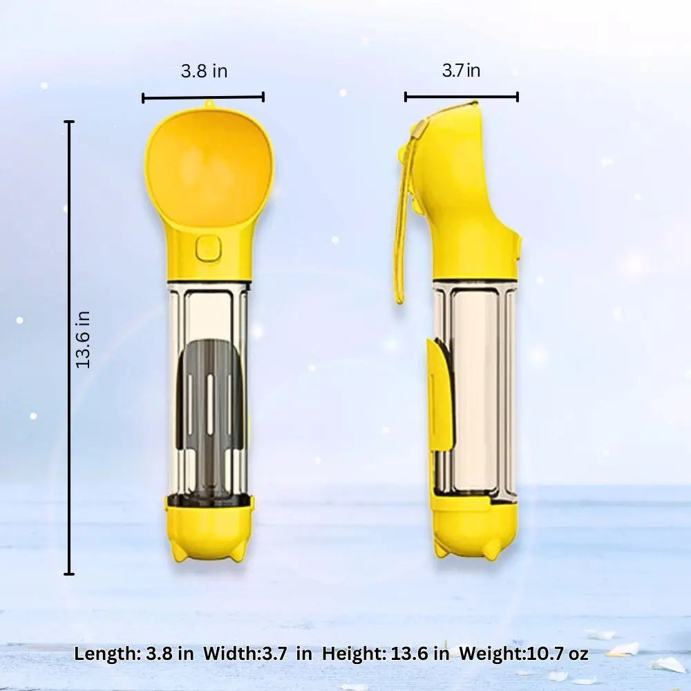 Portable Pet Water Bottle – 2-in-1 Water & Food Cup for Dogs