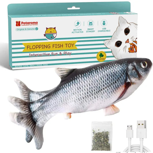 Wiggling Fish Cat Toy with Catnip - Floppy Kicker