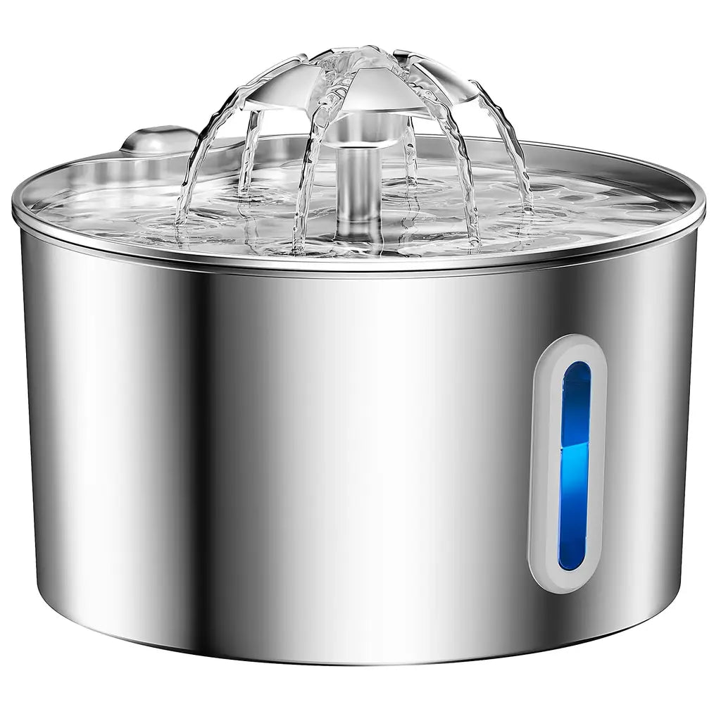 Cat Water Fountain Stainless Steel – 74oz, Quiet Pump, Healthy Hydration