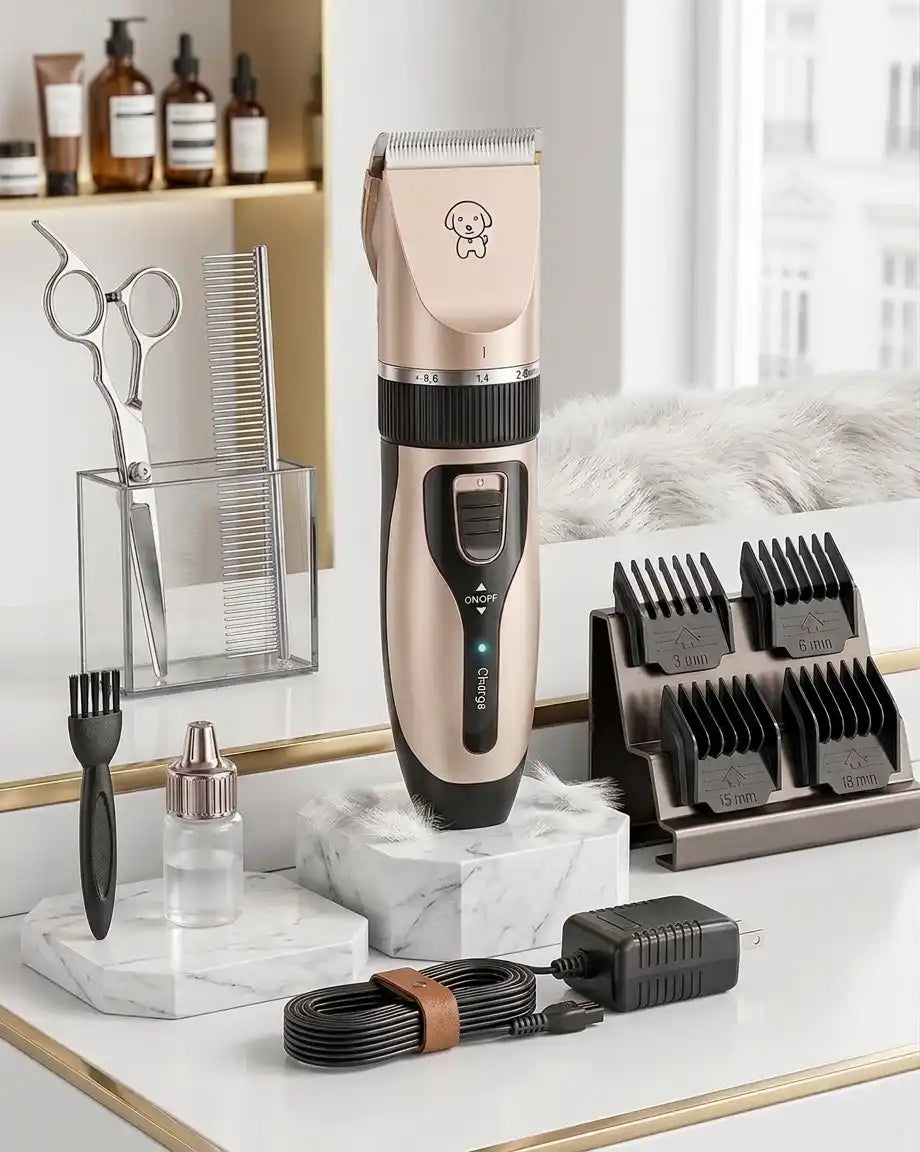 Low Noise Cordless Dog & Cat Grooming Clipper Kit | PawVortex