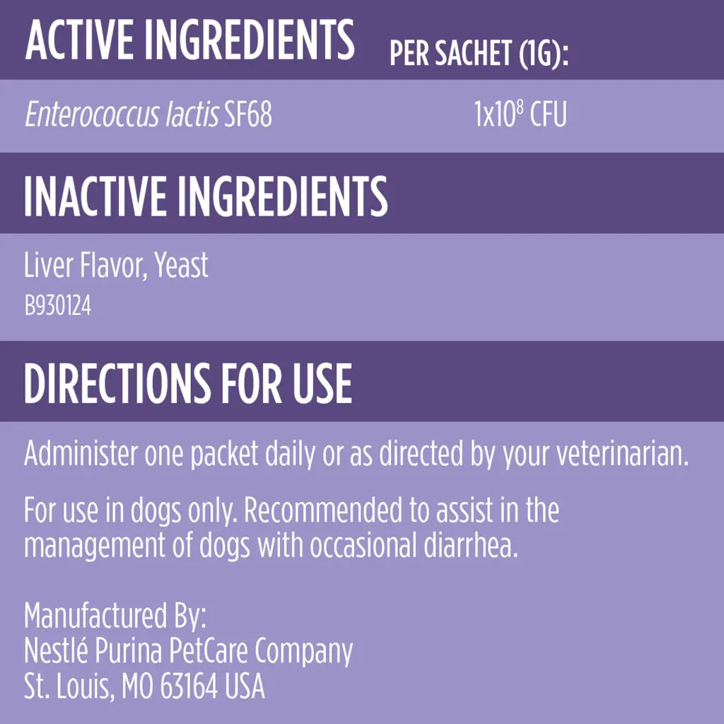 Dog Probiotics FortiFlora Daily Probiotic Supplement for Dogs — Purina Pro Plan Veterinary 30 ct