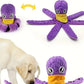 Leather Octopus Dog Toy – Durable Plush Play Toy for Dogs