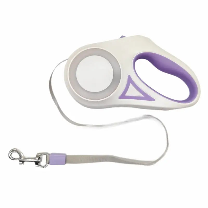 Luminous Retractable Dog Leash – 3m to 5m Night-Safe Lead