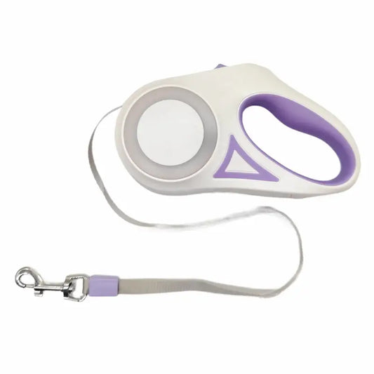 Luminous Retractable Dog Leash – 3m to 5m Night-Safe Lead
