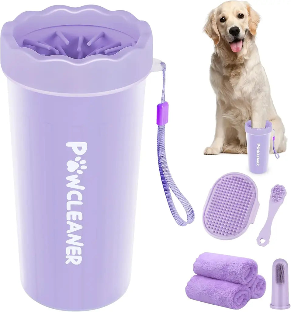 Comotech 7-in-1 Dog Paw Cleaner Cup Kit – Silicone Paw Washer for Dogs & Cats