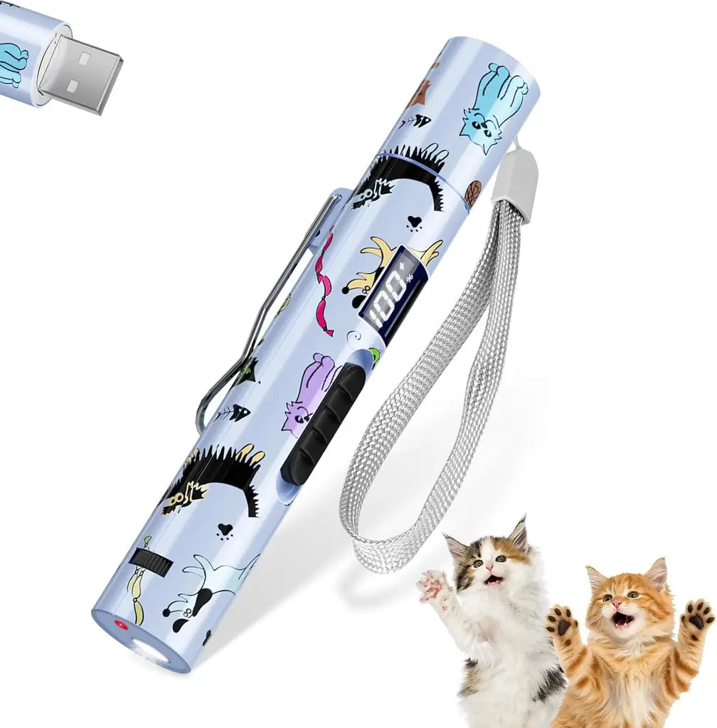 Rechargeable Laser Cat Toy - 5 Patterns 3 Modes
