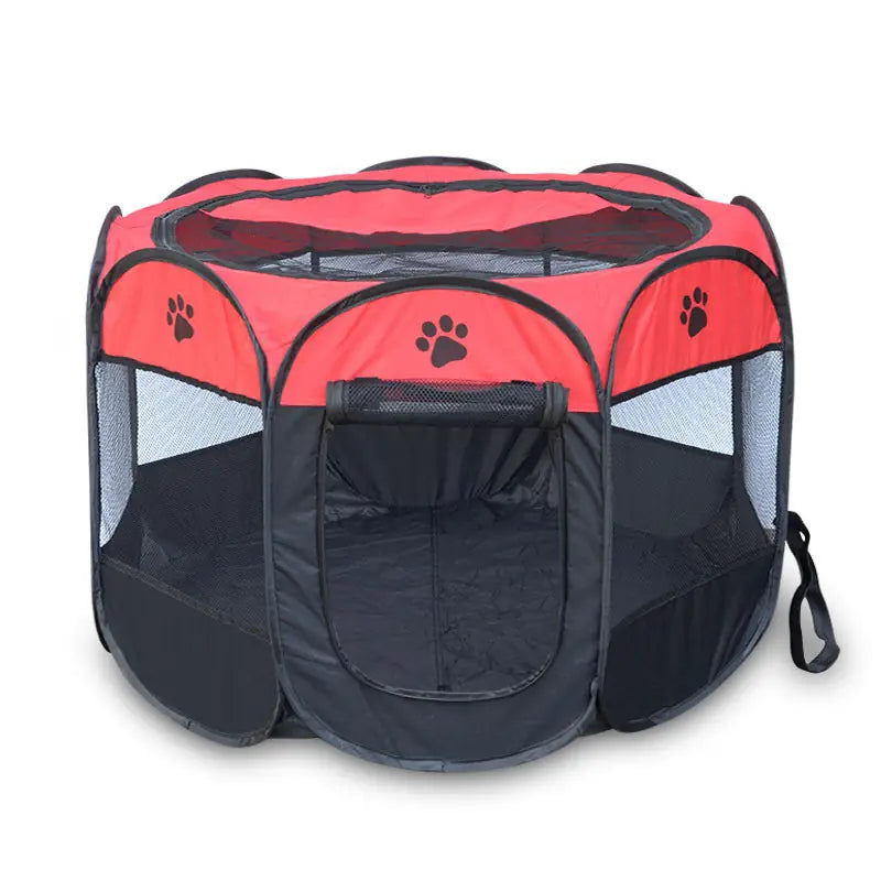 Folding Pet Playpen – Octagonal Waterproof Dog & Cat Cage
